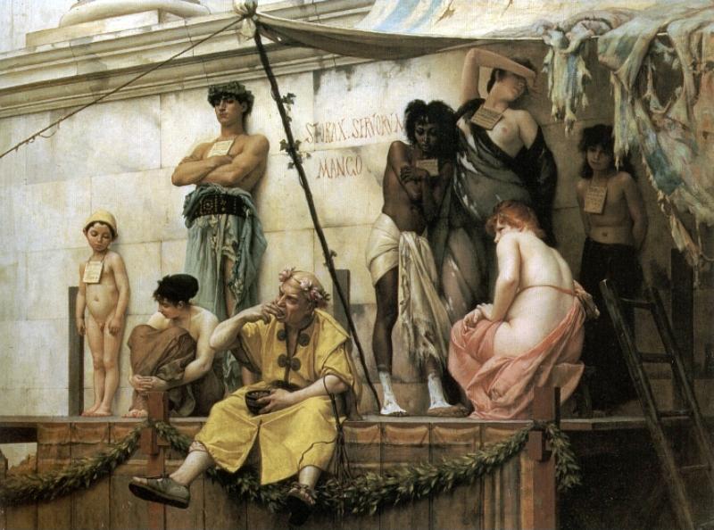 Gustave Boulanger Le marche aux esclaves - The Slave Market Sweden oil painting art